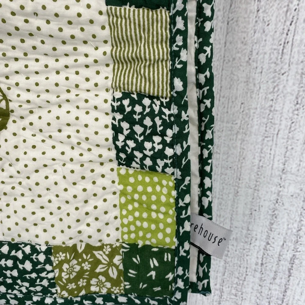 Storehouse Table Runner 16x72 Green St. Patrick's Day Irish Shamrocks Quilted